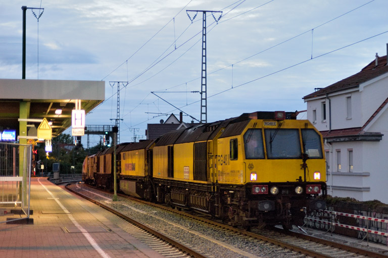 Schienen-Schleifzug RG 48 II bei km 16,8 (September 2025)