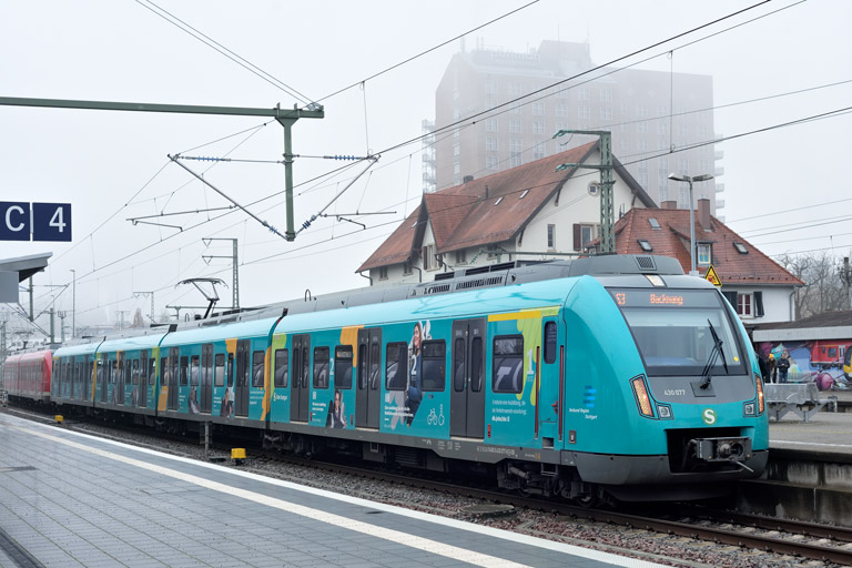 430 077 als S3 bei km 15,6 (Januar 2025)