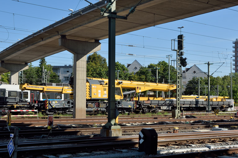 Schienenkranwagen bei km 15,8 (Juli 2025)