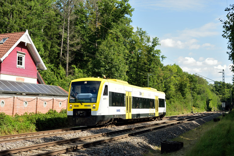 VT 233 als DPE-G 74298 bei km 18,2 (September 2025)