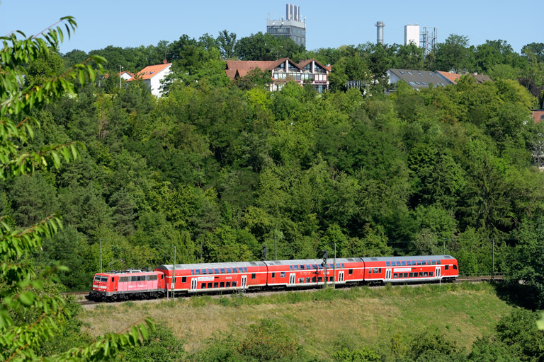 111 121 mit RE 28479 bei km 13,4 (August 2026)