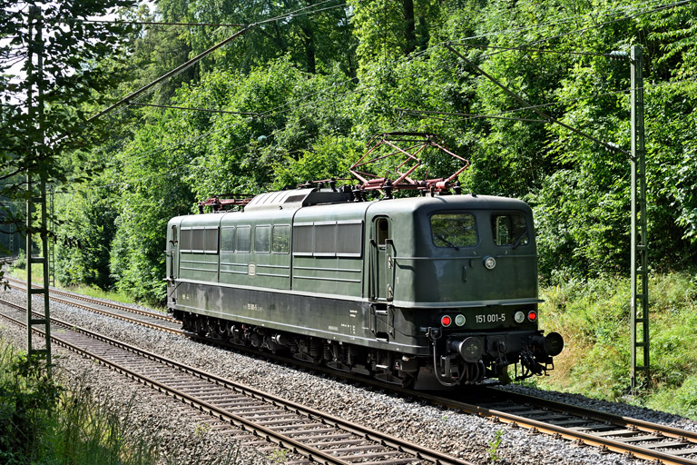 151 001 bei km 11,6 (August 2026)