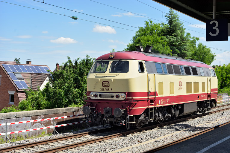 218 105 bei km 16,8 (Juni 2026)