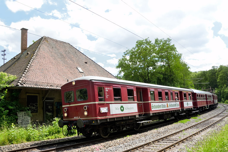 865 611 als RE 74319 bei km 10,8 (Juni 2026)